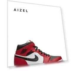 Кроссовки Nike Air Jordan 1 Mid Chicago Toe