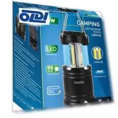 Camelion LED5632  (фонарь для кемпинга 3XR03, черный, 3X COB LED, пласт. кор.)