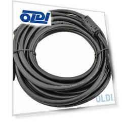 Кабель HDMI 5.0м VCOM Telecom v1.4 W/Ethernet/3D CG511D-5M 2 фильтра с позолоченными контактами