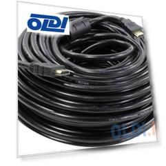 Кабель HDMI 25м круглый черный