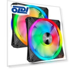 iCUE QL140 RGB [CO-9050100-WW] 140mm PWM Dual Fan Kit with Lighting Node CORE
