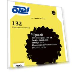 IC-H9362 Картридж T2 № 132 для HP Deskjet 5443/D4163/Photosmart 2573/C3183/D5163/PSC 1513/1513S/Officejet 6313, черный