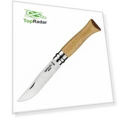 Нож Opinel №6, нержавеющая сталь, дубовая рукоять в картонной коробке, 002024 (+ Антисептик-спрей для рук в подарок!)