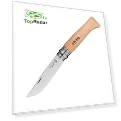 Нож Opinel №8, нержавеющая сталь, рукоять из бука, 123080 (+ Антисептик-спрей для рук в подарок!)