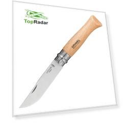 Нож Opinel №9,  нержавеющая сталь, рукоять из дерева бука, блистер (+ Антисептик-спрей для рук в подарок!)