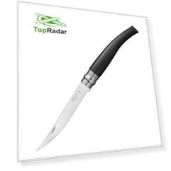 Нож Opinel Slim №10, нержавеющая сталь, рукоять из мозамбикского эбенового дерева (+ Антисептик-спрей для рук в подарок!)