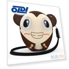 Активная акустическая система HIPER ZOO Music Monkey, H-OZ3, 3 ВТ,160 Гц - 20 кГц,80 dB,400 мАч,BT 5,0, Micro-USB