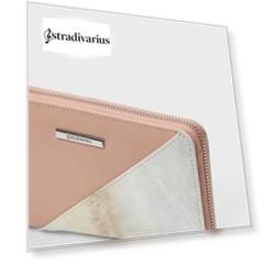 Stradivarius Бумажник С Молнией И Мраморным Эффектом Женская Коллекция Цвет Розового Макияжа 103