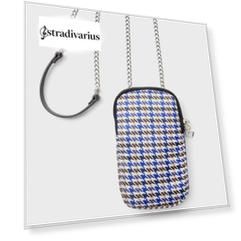 Stradivarius Тканевая Сумка Для Смартфона С Плечевым Ремнем Женская Коллекция Цвет Небеленого Полотна 103