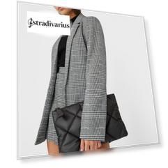 Stradivarius Стеганый Клатч Женская Коллекция Черный 103