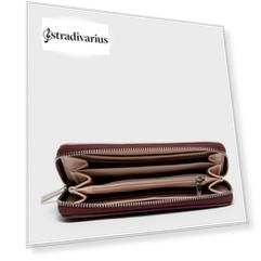Stradivarius Тисненый Кошелек В Стиле Пэчворк Женская Коллекция Пастельно-Розовый 103