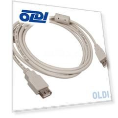 Кабель удлинительный USB 2.0 AM-AF 1.8м Buro ферритовые кольца USB2.0-AM-AF-1.8M-MG 817265