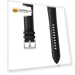 Ремешок Samsung Stitch Leather Band для Galaxy Watch 3 черный (ET-SLR85SBEGRU) 41мм