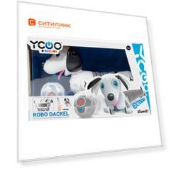 Робот радиоуправляемый YCOO Собака Дэкел, белый [88570]