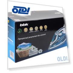 Утюг BBK ISE-2402, 2400Вт, керам. подошва, подача пара, вертикал. отпаривание, паровой удар, противокапля, синий