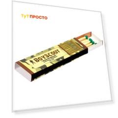 Спички BoyScout 10шт 9см костровые