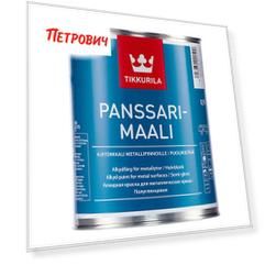 Эмаль для металлических крыш Tikkurila Panssarimaali основа C полуглянцевая 0,9 л