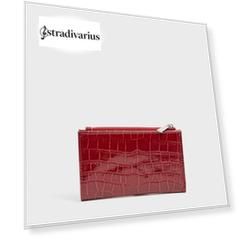 Stradivarius Базовый Лакированный Кошелек Красный 103