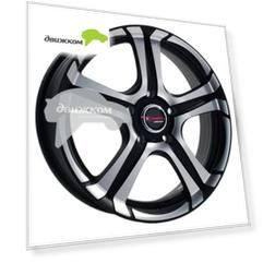 Литые диски Yamato 8x18/5x130 D71,6 ET57 Kataki (Y745) Черный+серебристый