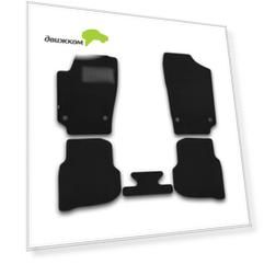Коврики салона Klever Premium VOLKSWAGEN Polo Sedan 2010 седан текстильные черные 5шт