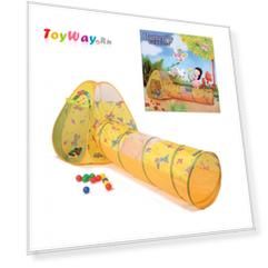 Треугольный игровой домик, туннель, 100 шаров