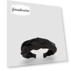 Stradivarius Плетеный Ободок Черный 103