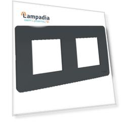 NU200454 Рамка Unica Studio Антрацит 2-постовая Schneider Electric