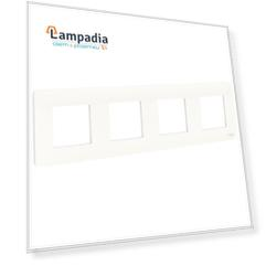 NU200818 Рамка Unica Studio Белый 4-постовая Schneider Electric