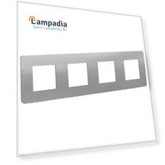 NU200830 Рамка Unica Studio Алюминий 4-постовая Schneider Electric