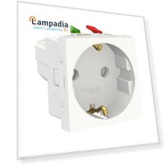 NU305718 Розетка с зазем., со штор., с быстроз. клем., 16А 250В, 2мод Белый Schneider Electric