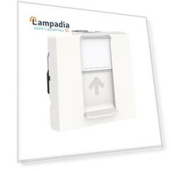 NU341518 Розетка компьютерная, RJ45, одиночная, кат. 6 UTP, 2 модуля, Белый Schneider Electric