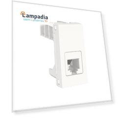 NU349118 Розетка телефонная, RJ12, одиночная, 1 Модуль, Белый Schneider Electric