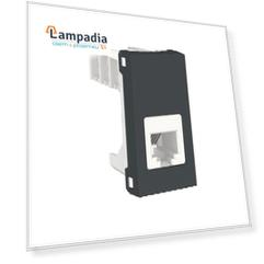 NU349154 Розетка телефонная, RJ12, одиночная, 1 Модуль, Антрацит Schneider Electric