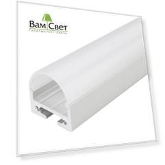 Профиль с рассеивателем Arlight SL-Line-2011M-2500 Anod+Opal Round 025871