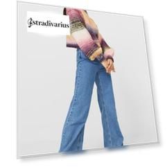 Stradivarius Разноцветный Свитер Ярко-Розовый S