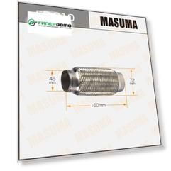 Гофра глушителя "MASUMA"  48x160