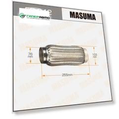 Гофра глушителя "MASUMA"  76x255