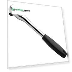 Трещотка SATA с фиксатором, под квадрат 3/8", длина 200мм, арт. 12902/12972
