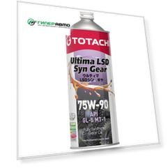Масло трансмиссионное TOTACHI Ultima Syn-Gear 75w90 синтетическое, GL-5/MT-1, 1л