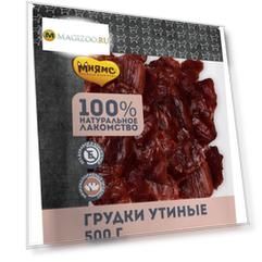Лакомство мнямс для собак грудки утиные сушеные 500 гр  (1 шт)