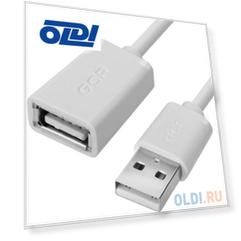Greenconnect Удлинитель 1.0m USB 2.0, AM/AF, белый, 28/28 AWG, морозостойкий, GCR-UEC5M-BB-1.0m