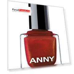 Лак для ногтей Красный с искрой ANNY