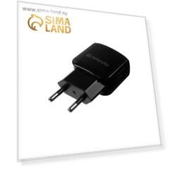 Сетевое зарядное устройство Defender UPC-23, 2 USB, 2.1 А, кабель Type-C, чёрное