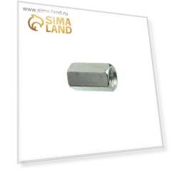 Гайки соединительные M10 DIN 6334, оцинкованные, 15 шт.