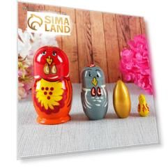 Матрёшка «Курочка и золотое яйцо», 4 в 1, МИКС