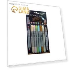 Маркер худож набор Copic  5цв Ciao Scrap & Stamp Set 1 (2ст:кисть/скош)+мультилайнер, блис