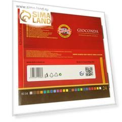 Пастель сухая художественная 24 цвета, Hard Koh-I-Noor GIOCONDA 8114