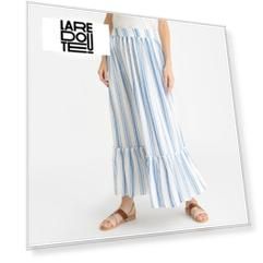 Юбка длинная в полоску SERIFOS SKIRT