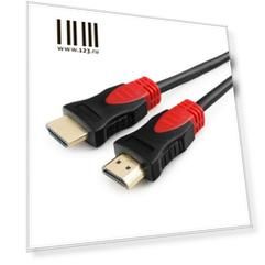Кабель HDMI 1.8м Cablexpert CC-S-HDMI03-1.8М круглый черный (CC-S-HDMI03)