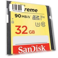 Карта памяти SDHC 32Gb Class 10 Sandisk SDSDXVE-032G-GNCIN